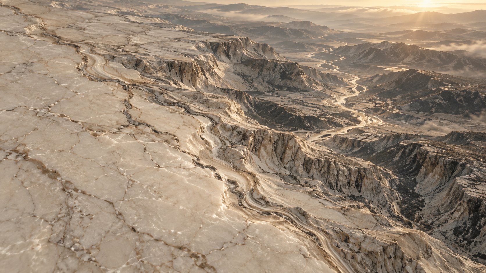 Venatura che diventa paesaggio aereo
